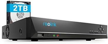 Reolink PoE NVR 8 Channel 4K Super HD IP Home Security Camera System w/Pre-Installed 2TB Hard Drive for 24/7 Recording, Up to 12TB HDD Capacity, Remote Access | RLN8-410