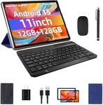 Android 14 Tablet 11inch, Support Face Unlock, 18W Fast Charging, 12GB+128GB+1TB Expand, Octa-core CPU, 8000mAh Large Battery WiFi6, BT5.0,Touchscreen Display, Widevine L1 Tableta, 2in1 Tablet PC