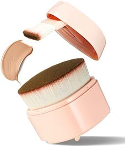 Foundation Brush, Foundation Makeup Brush, Flat Top Kabuki Face Blush Liquid Powder Brush for Blending Liquid, Cream, Flawless Powder or Facial Mask, Two Size Brushes for Multipurpose Makeup,