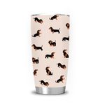 Hasdon-Hill Dachshund Tumbler with Lid, Stainless Steel Vacuum Insulated Travel Coffee Mug 20 oz, Inspirational Quote Birthday Christmas Gifts for Dog Lover Friends