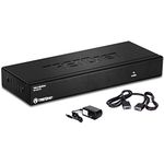 TRENDnet TK-V401S 4 Port Stackable Video Splitter Upto 1920 x 1440 Pixels Resolution, 65 m Signal Transmission - Black