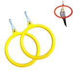 The Pets Company Bird Toys & Swings, Hanging Oval Rings for Love Bird, Cockatiel, Budgie, Finches, Sun Conure, Indian Parrot | Bird Swing with SS Hook, Large & Small Set of 2