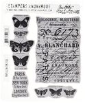 Tim Holtz 7 x 8.5-inch Cling Rubber Stamp Set Papillon