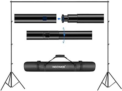 Neewer Background Stand Support System 2.6M x 3M/8.5ft x 10ft Kit with Carrying Case for Muslins Backdrops,Paper and Canvas