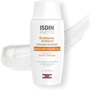 ISDIN Eryfotona Actinica SPF 50+ (3.4 Fl Oz) | Mineral Sunscreen for Face with Zinc Oxide | 100% Mineral UV Filters | No White Cast, Suitable for Sensitive Skin, Dermatologist Recommended