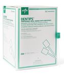 Medline Dentips Mint Treated Oral Care Swabs, 250 Count