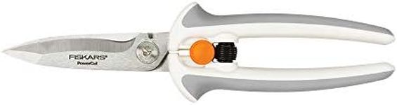 Fiskars Crafts Easy Action PowerCut Snips, 8, White/Gray