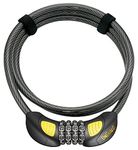 Onguard Terrier Combo 7 Combination Small Cable Lock (Black, 120 cm x 6 mm)