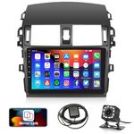 9 Inch Car Radio for Toyota Corolla 2009 2010 2011 2012 2013, Android 13 Rimoody Car Stereo with GPS Navigation WiFi Touchscreen Bluetooth FM/RDS SWC Mirror Link + Backup Camera