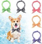 LALOCAPEYO 5 Pcs Cooling Pet Ice Neck Dog Cat Ice Scarf Heatstroke Prevention Headband Pet Ice Band Ice Scarf Summer Indoor and Outdoor Cool Pet Bandage Ice Crystal Cooling Collar for Quick Cooling