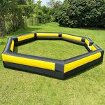 WARSUN 20FT Gaga Ball Pit Inflatable with Powerful Blower, Portable Gagaball Court for Indoor Outdoor School Family Activities Inflatable Sport Games More Durable Heptagon Structure