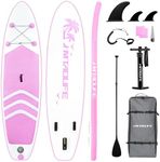 Hmtaolife Inflatable Stand Up Paddle Board, Inflatable Paddle Board with SUP Paddle Board Accessories, SUP Paddle Board Non-Slip Comfort Deck for Youth and Adults