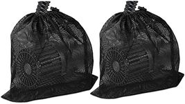 Awvlvwa Pump Barrier Bag, 2 Pack 17.7"x 17.7" Pond Pump Filter Bag, Large Pump Mesh Bag Black Media Bag for Pond Biological Filters pond & Submersible Outdoor