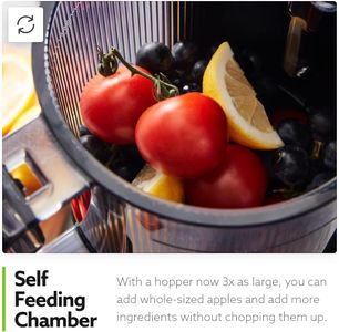 Hurom H-200 Slow Juicer – Silver, Easy Clean Cold Press