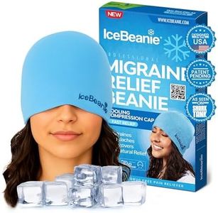 IceBeanie Migraine Relief Cap | As Seen on Shark Tank, Gel Headache Relief Cap, Extended Cooling Headache Cap, Migraine Cap, Tension & Hangover Cap, Cold Cap Headache Hat, Head Ice Pack Migraine Mask
