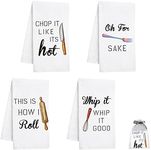 Nialnant Dish Towels for Kitchen, 16 x 23.6 Inch Housewarming Gifts New Home, Kitchen Gifts for Women, Mom, Men, Funny Kitchen Towels and dishcloths Sets