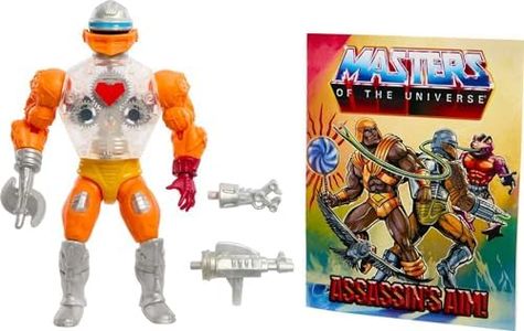 Masters of the Universe Origins Action Figure & Accessory, Rise of Snake Men Roboto & Mini Comic Book, 5.5 inch