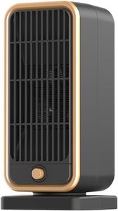 Omberr 500W Portable PTC Ceramic Heater, 3-Second Fast Heating, Quiet Personal Desk Heater with Overheat & Tip-Over Protection for Bedroom, Office, Home Use, 110V
