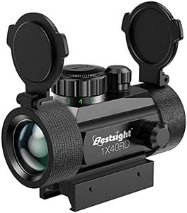 Paike 1X40 Red Dot Sight Red Green Dot Illuminated,11mm/20mm Rail,Protector Covers Rifle Scope
