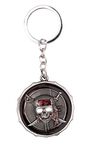 RainSound Metal Pirates of the Carrinbean Skull Rotating Keychain(SIlver)