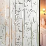 ONEHOME Premium Privacy Window Film Window Sticker Frosted Self Adhesive Glass Film Vinyl Sheets for Small Windows|Glass Partition|GlassDoor|Bathroom|Home|Office- Bamboo Design