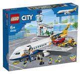 LEGO City Passenger Airplane 60262, with Radar Tower, Airport Truck with a Car Elevator, Red Convertible, 4 Passenger and 4 Airport Staff Minifigures, plus a Baby Figure, New 2020 (669 Pieces)