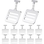 24 Pieces Shoulder Pad T Hook Football Pad T Hook, Silver (1 Inch)