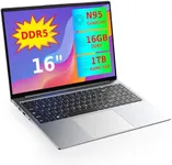 OTVOC Laptop 16 inch Windows 11, VocBook 16, 12th Gen N95, Up to 3.4GHz, 16GB DDR5 RAM, 1TB PCIE NVME SSD, 16" FHD IPS 1920x1200, 2.0MP, 2.4G+5G WiFi, BT 5.0, HDMI, RJ45, Type C, Gray