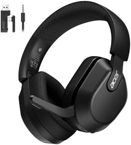 Acer Wireless Gaming Headset for PS5, PC, Flip-to-Mute Microphone - Black