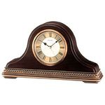 SEIKO Wooden Desk Clock, Brown (14.5 cm x 25.9 cm x 5.8 cm QXE017BN)