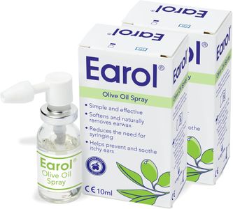 Earol Olive Oil Ear Wax Removal Spray – 2 x 10ml Metered Dose Bottles