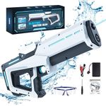 Skirfy Electric Water Guns for Adults Kids, Automatic Water Gun with Waterproof Design & 25-32Ft Shooting Range, Battery Powered Squirt Gun, Pool Beach Outdoor Party Toys for Kids Ages 8-12