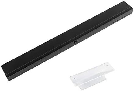 Aokin Sensor Bar for Wii, Replacement Wireless Infrared Ray Sensor Bar for Nintendo Wii and Wii U Console, Includes Clear Stand, Black