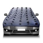 FABTEC (14ftX55Inch) Car Protection Cover from Dogs, Pets and Animal Complete Protection Dog Protection Car Cover for Both roof and Bonnet Attach Full Car Protection with Spikes for Big Cars 1pc