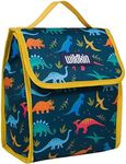Wildkin Kids Insulated Lunch Bag for Boys and Girls, Lunch Bags is Ideal Size for Packing Hot or Cold Snacks for School and Travel, Mom's Choice Award Winner, BPA-Free, Olive Kids (Jurassic Dinosaurs)