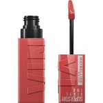 Maybelline Super Stay Vinyl Ink Longwear No-Budge Liquid Lipcolor Makeup, Highly Pigmented Color And Instant Shine, Peachy, Peachy Nude High-Glossy Lipstick, 0.14 Fl Oz, 1 Count