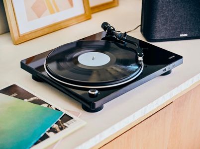 Denon DP-450USB Turntable – Black USB Vinyl Record Player
