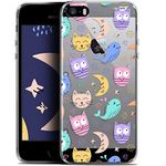 Ultra Slim Case for Apple iPhone 5/5S/SE 4-Inch Owl Cat Design