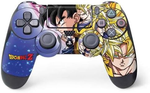 Skinit Decal Gaming Skin Compatible with PS4 Controller - Officially Licensed Dragon Ball Z Goku Phase 1,2 & 3 Design