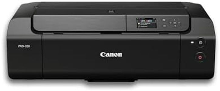 Canon Imprimante Photo PIXMA PRO-200 - Tirages aux Couleurs Intenses - Imprimante Compacte & Polyvalente - 8 Encres Couleur à Base de Colorants - 3 Options d'Alimentation en Papier - Facile à Utiliser