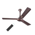 V-Guard Exado Pro ES BLDC Ceiling Fan | Remote Control| |Anti Dust Coating | 5-Star Energy Savings | High-Speed 100% Copper Motor | 1.2M (Elegance Brown Matte)