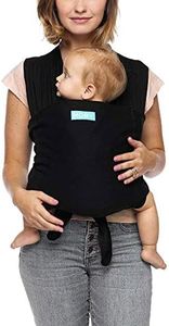 Moby Fit Baby Wrap - Baby Wrap Carrier for Newborn to Toddler - Carrier Slings - Perfect Baby Holder for Mom & Dad - Adjustable for All Body Types - Can Carry Babies up to 33 lbs - Black