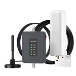 Anntlent Cell Phone Signal Booster for House Cottage, Cell Booster Boosts 4G LTE 3G Signal for All Canadian Carriers- Bell, Rogers, Telu on Band 2/4/5/12/13/17, ISED Approved