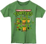 Tee Luv Big Boys Teenage Mutant Ninja Turtles Shirt - Youth TMNT Cartoon T-Shirt, Grass Green, XL