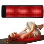 Red Light Mat, 400 LEDs Red Light and 11in x 35.5in Large Size Infrared Light with Timer and Cord