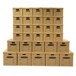 Bankers Box SmoothMove Classic Moving Kit Boxes, Tape-Free Assembly, Easy Carry Handles,)20 Small 5 Medium 5 Large, 30 Pack 7716501