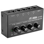 Neewer Super Compact 4-Channel Stereo Headphone Amplifier with DC 12V Power Adapter for Sound Reinforcement, Studio, Stage, Choir, Personal Recording, Features Ultra Low Noise, Premium Sonic Quality