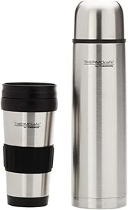 THERMOcafe by Thermos Combo Pack - 1L Stainless Steel Flask and 420ml Tumbler, 2555C6AUS