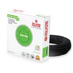 Polycab Eco-Friendly Greenwire PVC Insulated Copper Cable for Domestic & Industrial Connections Electric Wire (BLACK, 90m, 2.5sqmm)