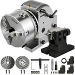VEVOR Indexing Dividing Head 6" 3 Jaw Chuck & Tailstock for CNC Milling Machine